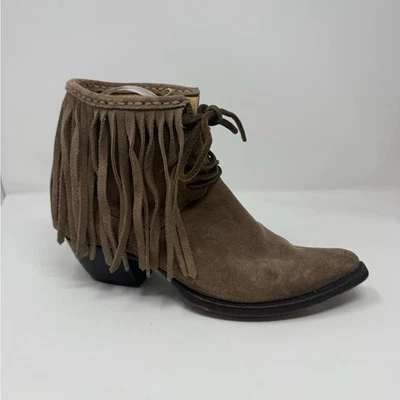Frye Sacha Fringe Ash Chukka Bootie Size 7.5 - Image 1 of 4
