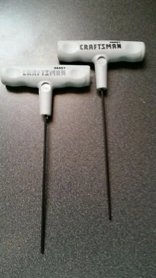 NOS Two pack Craftsman T-Handles, 2mm  46557, free shipping! - Image 1 of 3