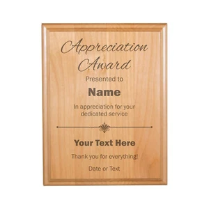 Personalisierte Wertschätzungspreis Holz Wandrelief, individueller Text Geschenk für Männer Frauen - Bild 1 von 6