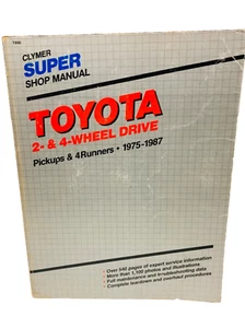 Clymer Super Shop Manual TOYOTA Pickups & 4Runners 2 Wheel and 4 Wheel 1975-1987 - Picture 1 of 4