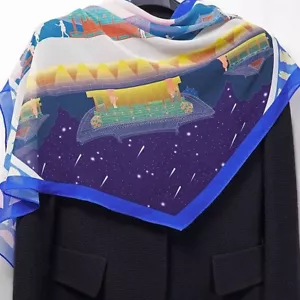 Korean Palace Rhombus Scarf National Gyeongju Museum Specialized Products - Picture 1 of 9