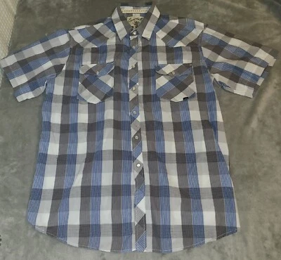 Coastal Shirt Men's XXL Button Front Pearl Snap Western Plaid - Image 1 of 4