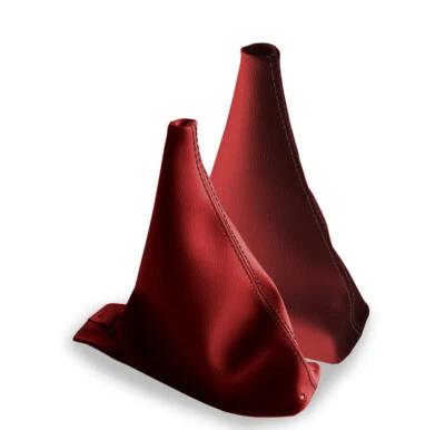 Funda Manual y Transferencia Cuero para Nissan Xterra 02-06 Rojo Negro Puntada Foto 1 de 4