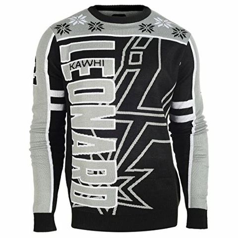 KLEW NBA Men's San Antonio Spurs Kawi Leonard #2 Ugly Sweater Cover