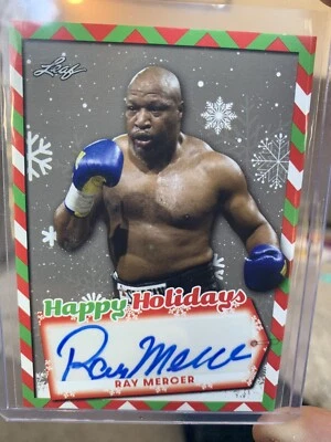 Ray Mercer Auto - 2022 Leaf Holiday Packs - Happy Holidays Autographs - HH-RM1 - Image 1 of 2