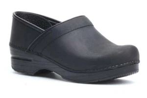 Dansko Professional Black Oiled Women's Clogs - NEW - Size EU 37 Wide - Picture 1 of 8
