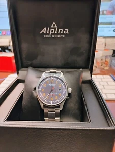 RELOJ ALPINA ~ AL-240N4S68 ~ PILOTO STARTIMER ESFERA NEGRA PARA HOMBRE - Imagen 1 de 5