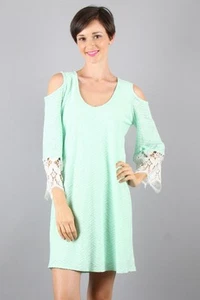 VaVa by Joy Han Open Shoulder Dress Celadon Green Above Knee NWT Size XS $107 - Picture 1 of 6