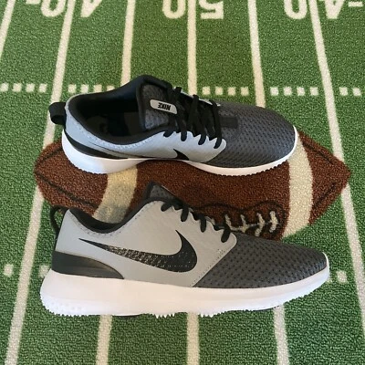 Туфли для гольфа женские Nike Roshe G антрацитовые серые черные белые CD6065-002 размер 9,5 - Изображение 1 из 4