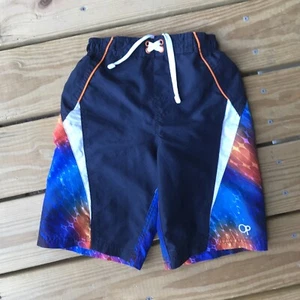 Op Wave Riders Dock Jumpers UV Protection Swim Trunks Boys Youth Sz 8 Beach Fun - Picture 1 of 5