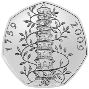 Celebrating 50 Years of the 50p. 2019 Coins Brilliant Uncirculated Kew Gardens. - Picture 1 of 6