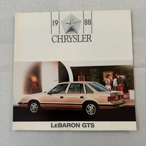 1988 Chrysler LeBaron GTS Car Sales Brochure Catalog Advertising - Picture 1 of 6