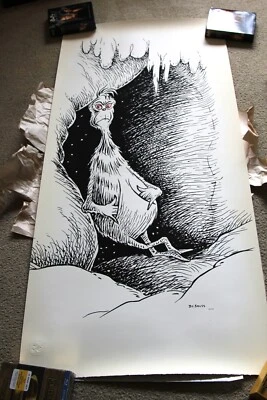 Dr Seuss "GRINCH AT MT. CRUMPIT.  Impresión artística 50 aniversario" (#266/#295) Foto 1 de 4