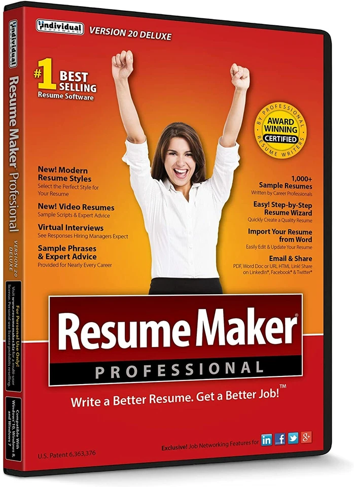 Resume Maker Professional Deluxe 20 PC NEW! - Image 1 of 1