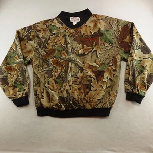 Vtg Wrangler Rugged Wear Men XL Advantage Camo Logo Windbreaker Pullover Hunting - Picture 1 of 10