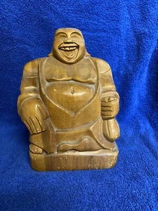 Lina Vizcarra Wood Carving Buddha - Picture 1 of 4
