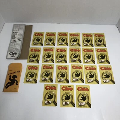 Vintage The Simpsons Clue Board Game Replacement Detective Notepad & Cards 2002 - Image 1 of 4