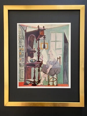 IMPRESIÓN PABLO PICASSO 1961 + VINTAGE + MONTADO Y ENMARCADO + ¡CÓMPRALO YA! Foto 1 de 3
