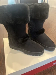 Damen Größe 5 Kinder 3,5 schwarz Fury warme Stiefel - Bild 1 von 7