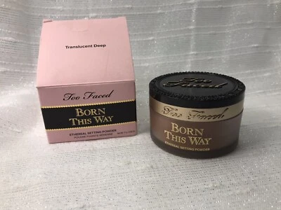 Too Faced Born This Way Ethereal Setting Powder, Translucent Deep .56oz/17g, NIB - Image 1 of 4