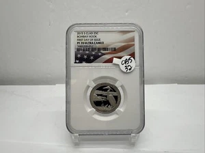 2015-S Clad Washington Quarter -BOMBAY HOOK NGC PR70DCAM 1ST DAY ISSUE CB5-32 - Picture 1 of 4