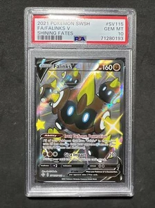 🔥 Pokemon PSA 10 Destinos Brillantes Arte Completo Gema Como Nueva Falinks V #SV115 - Imagen 1 de 2