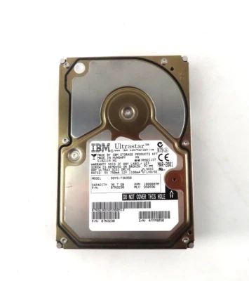 IBM Ultrastar DDYS-T36950 36.7GB SCSI 3.5" 10K RPM HDD - 07N3230 - Image 1 of 2