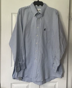 Vintage Y2K Disney World Shirt Men Extra Large Blue Embroidered Mickey Button Up - Picture 1 of 15