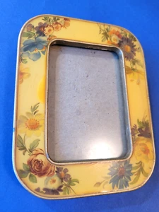 Vintage MCM Bucklers Heavy Enamel and Metal PICTURE FRAME 3.5” X 4.5” - Picture 1 of 9
