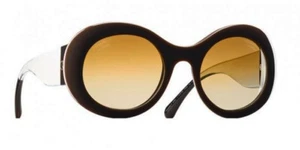 CHANEL sunglasses - POLARIZED - CH5265 1276S9 - Taupe Brown / Clear - Womens - Picture 1 of 6