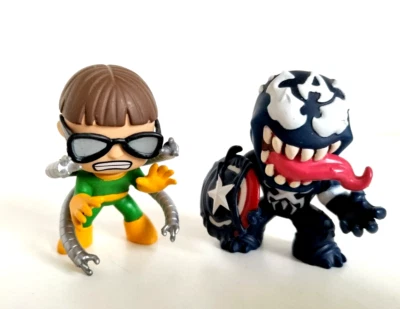 Funko Mystery Minis Figure Set Venomized Captain America And Doc Ock Set - Image 1 of 2