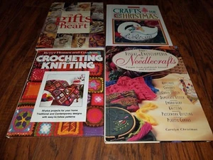 Konvolut 5 Bastelbücher, Häkeln, Basteln für Weihnachten, Haus und Garten, Nadel cr - Bild 1 von 2