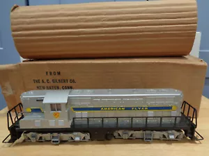 VINTAGE AMERICAN FLYER #370 GP7 DIESEL IN ORIGINAL BOX W/BOX LINER NEAR MINT - Picture 1 of 6