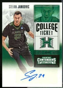Stefan Jankovic AU Rookie Card 2016-17 Panini Contenders Draft Picks #176  - Picture 1 of 2