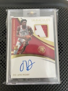 2017-18 PANINI IMMACULATE OG ANUNOBY ROOKIE PATCH AUTO /99 TORONTO RAPTORS