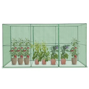 Aoodor 12x4x6FT Walk-in Mesh Crop Cage Plant Cover Protection Tent For Vegetable - Picture 1 of 11