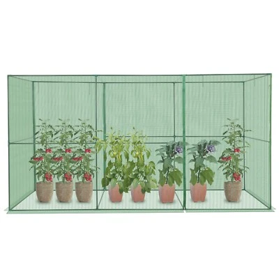 Aoodor 12x4x6FT Walk-in Mesh Crop Cage Plant Cover Protection Tent For Vegetable - Image 1 of 4
