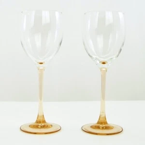 Claret Wine Glasses Flared Rose Stem Luminarc Cristal D'Arques - Durand Set of 2 - Picture 1 of 5