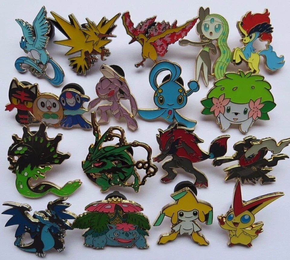 Assorted Official Pokemon TCG Metal Pin / Badge Collection **Pick From List** - image 1 of 1