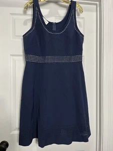 Mujer Morgan talla 16 vestidos azul marino midi cuello en V perfecto estado - Imagen 1 de 7