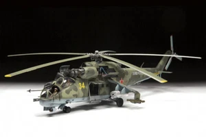 Helicóptero de ataque soviético/ruso modelo Pro Built MI-24 1/48 pedido anticipado - Imagen 1 de 4