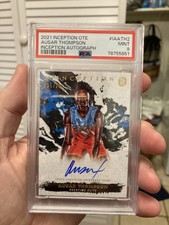 2021 Topps Inception Overtime Elite Ausar Thompson Autograph /200 PSA 9