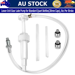 Marine Outboard Lower Unit Gear Oil Change Outdrive Fluid Pump Kit w/ 3 Adapters - Picture 1 of 12