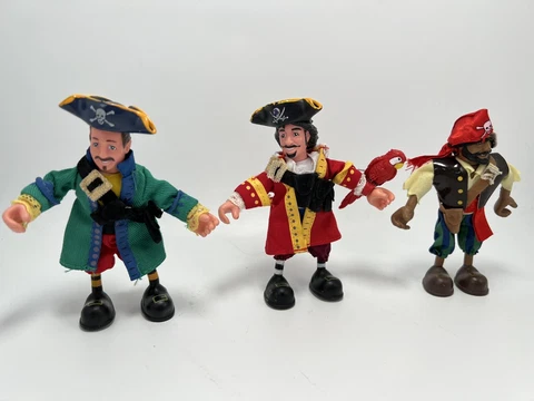 Odyssey Toys Bendable Pirates Captain Kidd Great Roberts Jean Lafitte Bendems Cover
