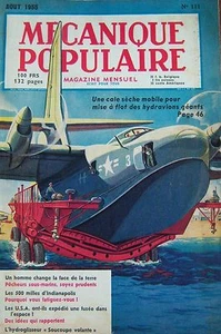REVUE MECANIQUE POPULAIRE N° 111 HYDRAVION PECHE SOUS MARINE FUSEE USA 1955 - Foto 1 di 1