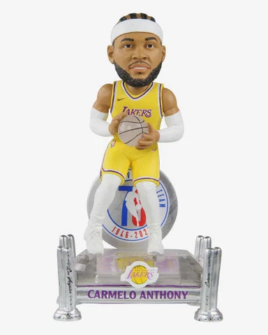 Carmelo Anthony Los Angeles Lakers 75th Anniversary Bobblehead NBA Basketball Cover