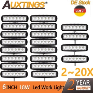 6inch 18W Spot Flood LED Work Light Bar Car Truck Boat Offroad 2X 4X 6X 10X 20X - Imagen 1 de 9