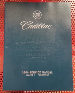 Cadillac Deville 1994, Eldorado, Sevilla manuales de servicio de tienda (volúmenes 1 y 2) - Imagen 1 de 6
