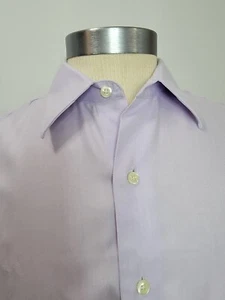 Camicia Brooks Brothers L/S 15,5-35 senza ferro spina di pesce viola chiaro - Foto 1 di 11