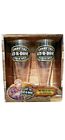  Larry The Cable Guy "GIT-R-DONE" 2 Pc 16 OZ Pilsner NIOB Beer Drinkers Glasses
